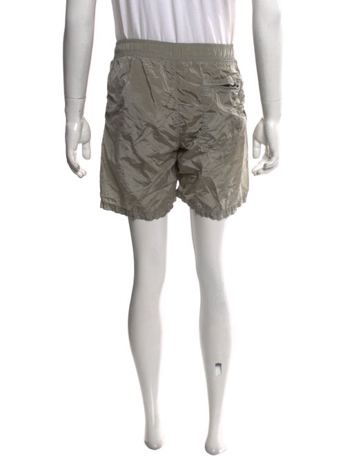 Stone Island Embroidered Accent Swim Trunks