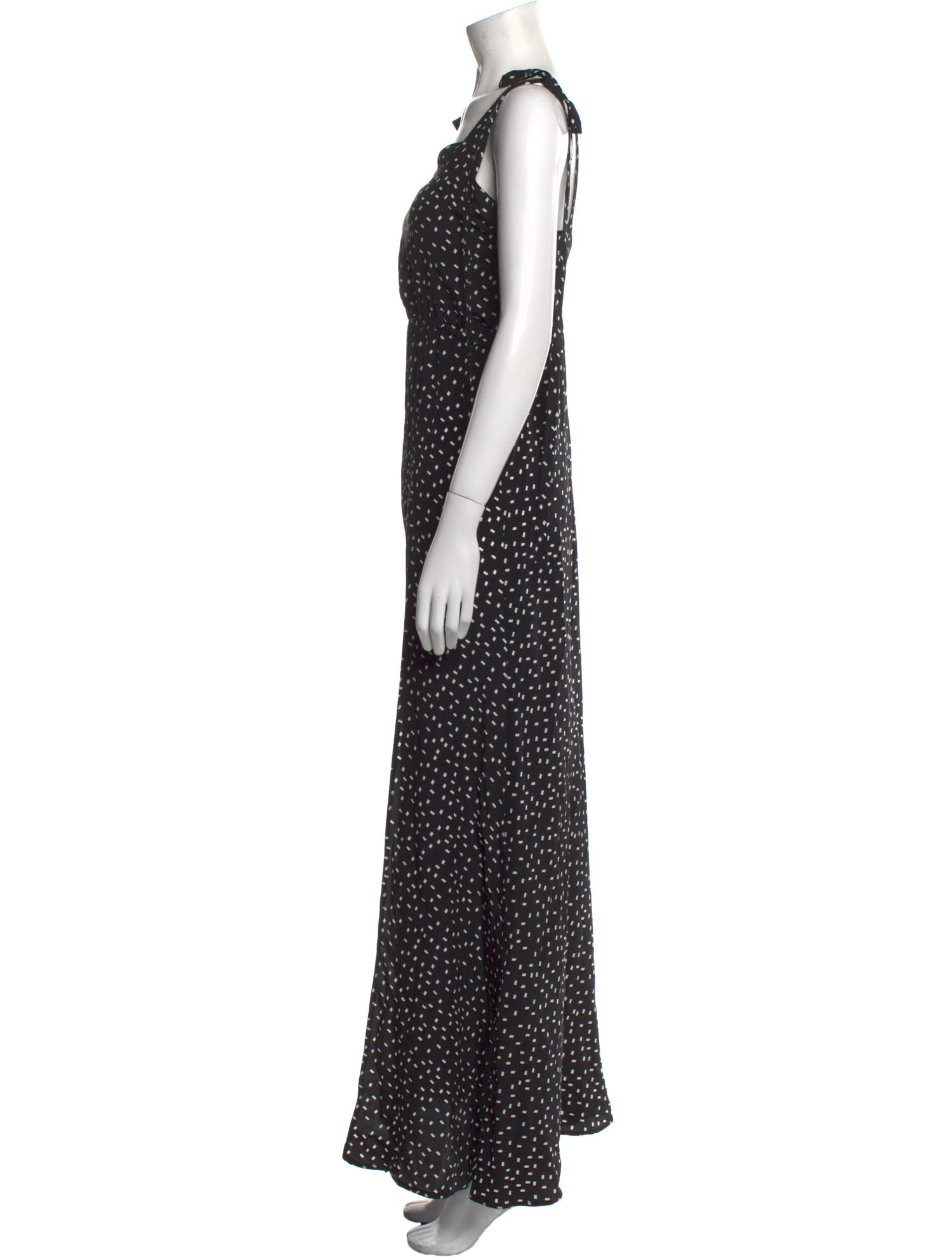 Stone Cold Fox Polka Dot Print Long Dress