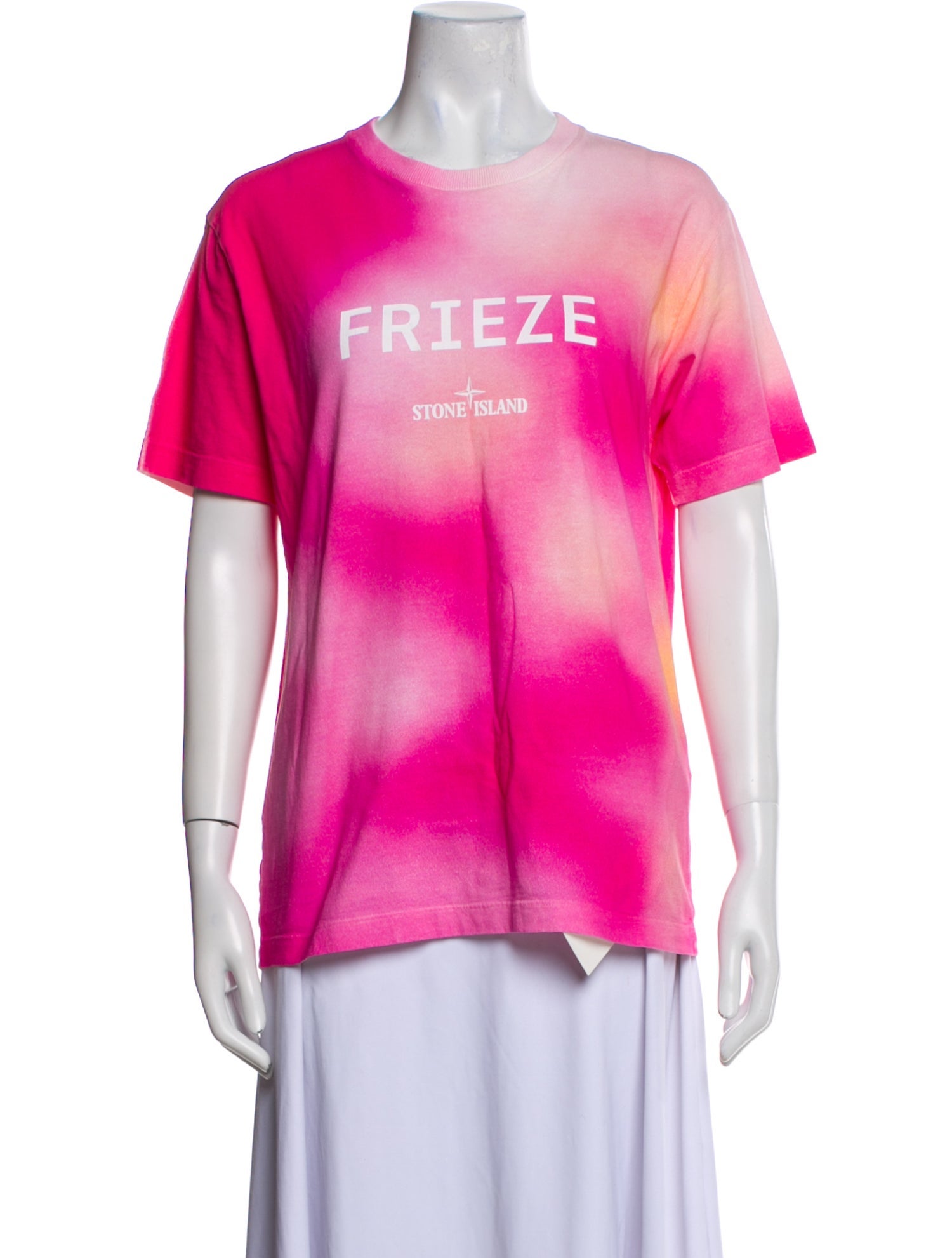 Stone Island Tie-Dye Print Crew Neck T-Shirt