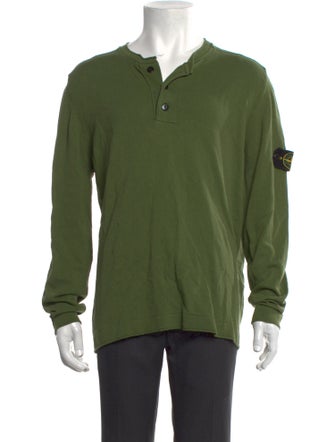 Stone Island Crew Neck Long Sleeve Sweatshirt