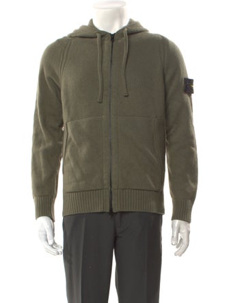 Stone Island Wool V-Neck Cardigan