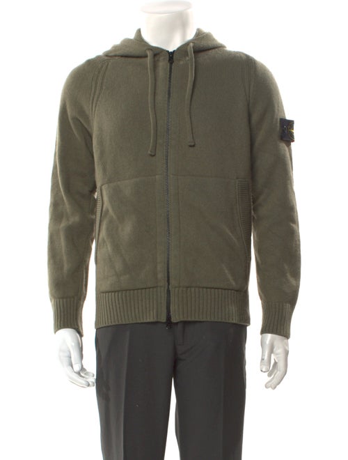 Stone Island Wool V-Neck Cardigan