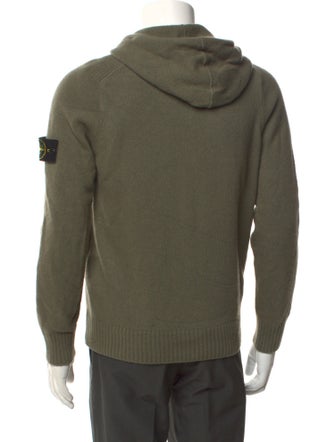 Stone Island Wool V-Neck Cardigan