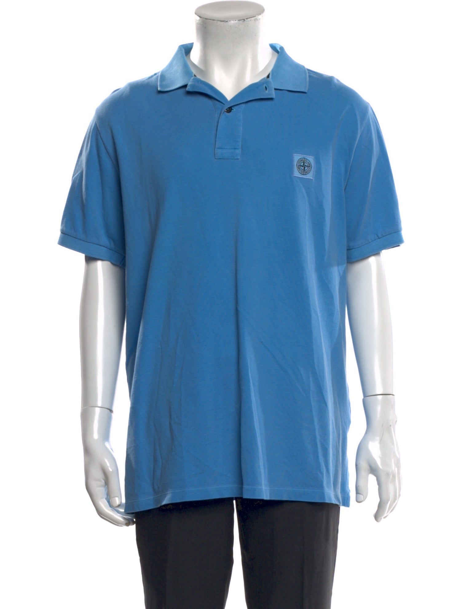 Stone Island Crew Neck Short Sleeve Polo Shirt
