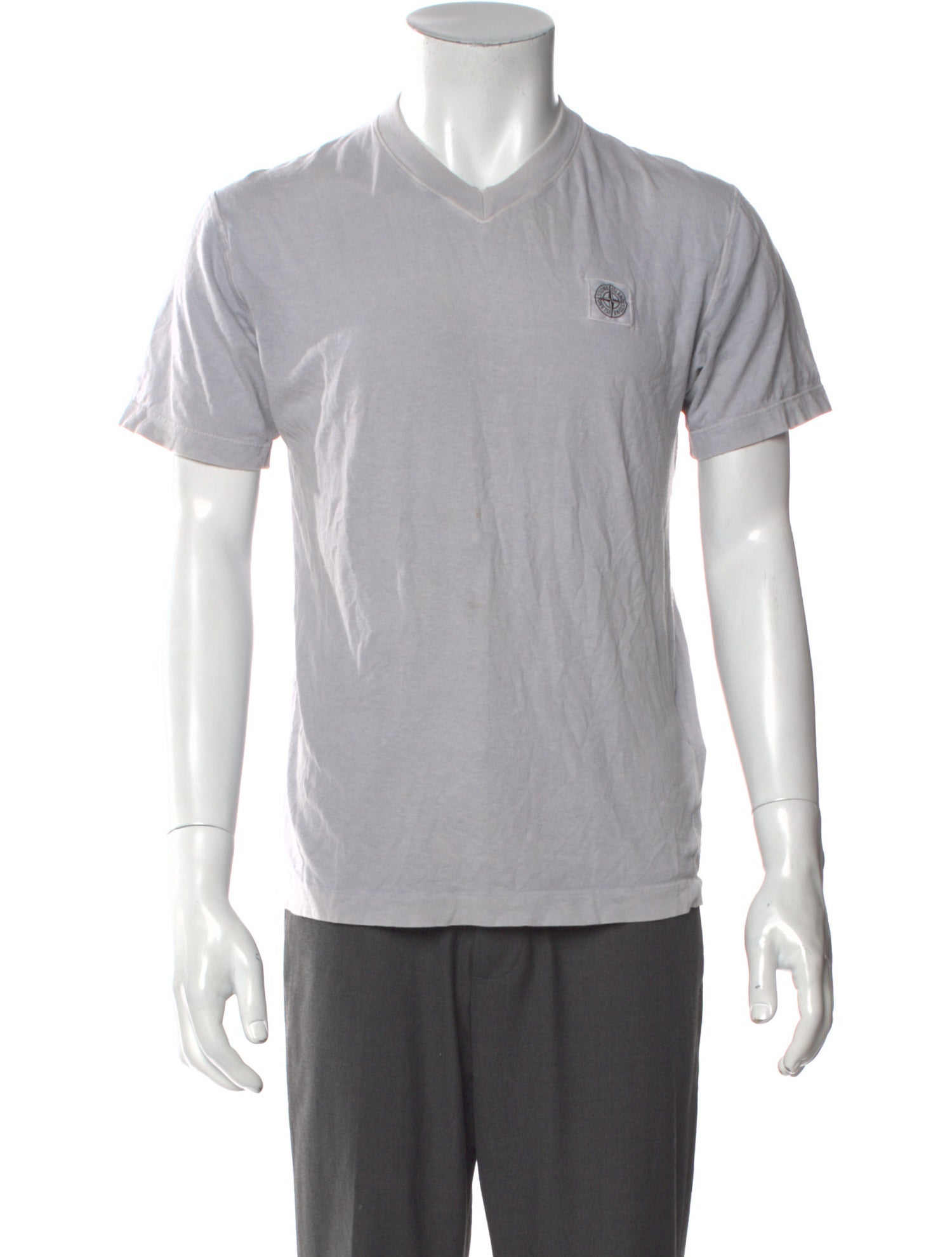 Stone Island V-Neck Short Sleeve T-Shirt