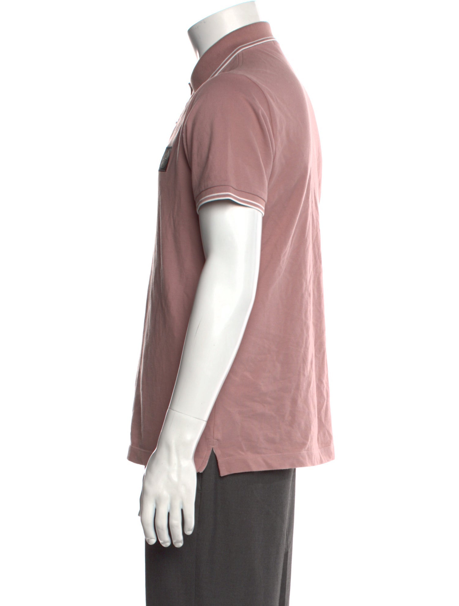 Stone Island Collar Short Sleeve Polo Shirt