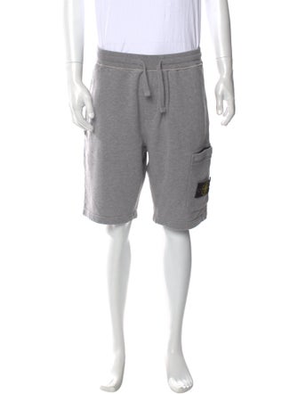 Stone Island Graphic Print Jogger Shorts