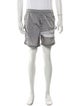 Stone Island Colorblock Pattern Mesh Accents Swim Trunks