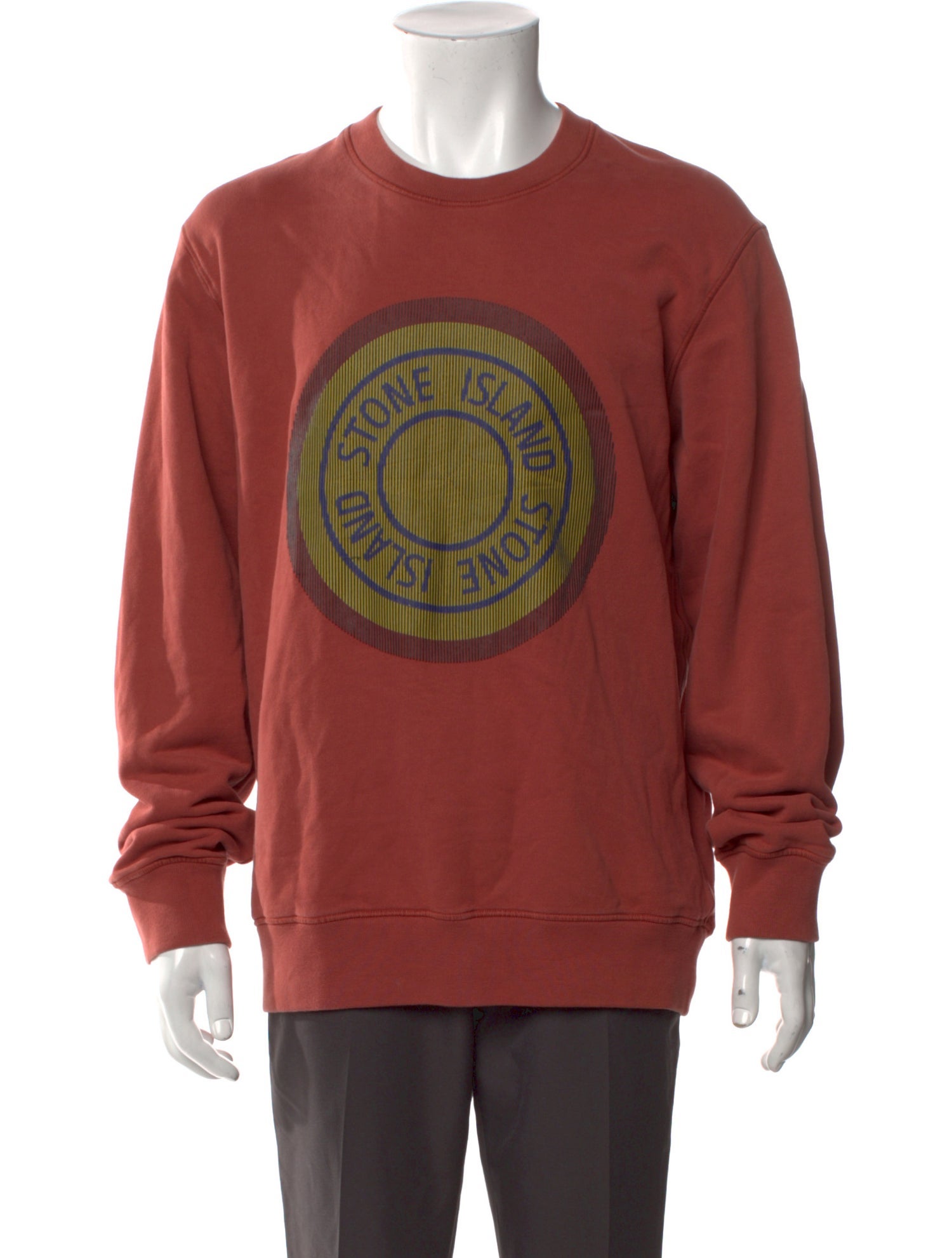Stone Island Compass Logo Graphic Print Sweatshirt
