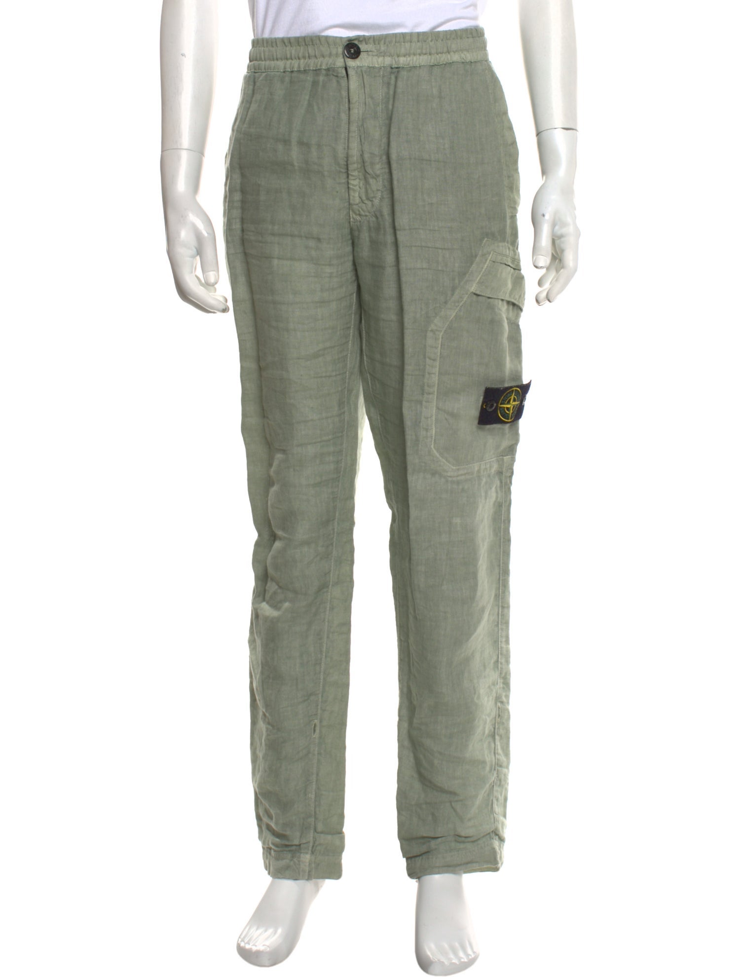 Stone Island Linen Cargo Pants