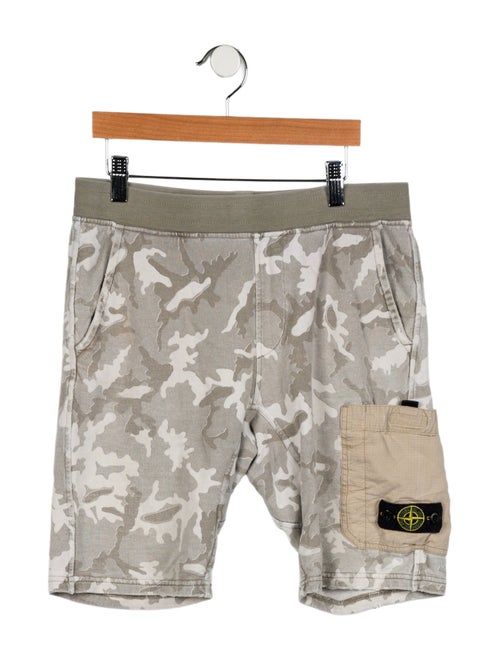 Stone Island Kids' Camoflauge Sweat Shorts