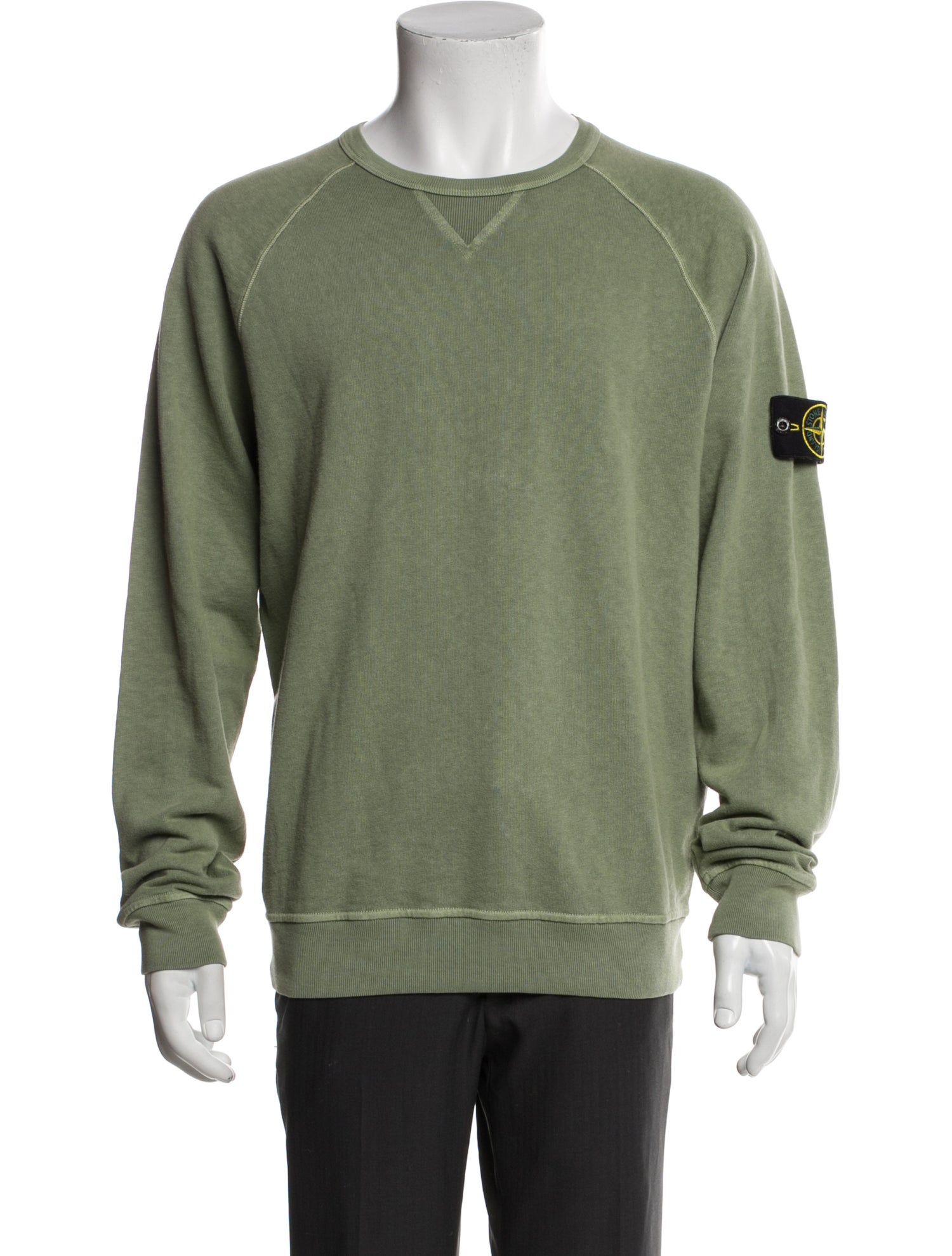 Stone Island Crew Neck Long Sleeve Sweatshirt