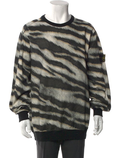 Stone Island Wool Printed Sweatshirt