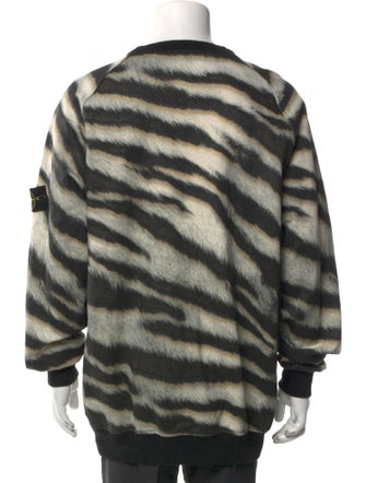 Stone Island Wool Printed Sweatshirt