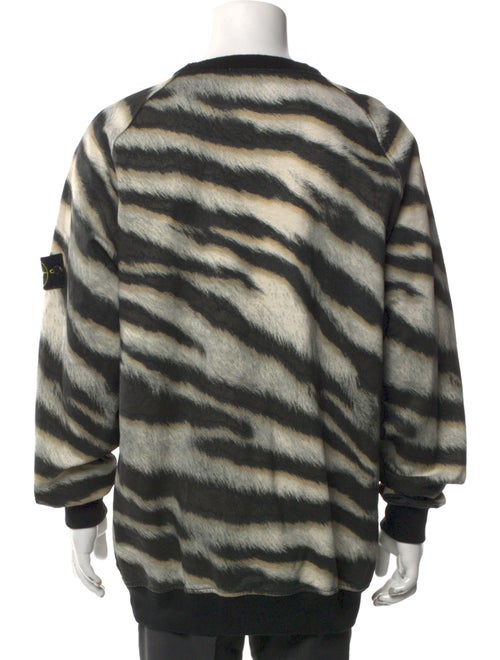 Stone Island Wool Printed Sweatshirt