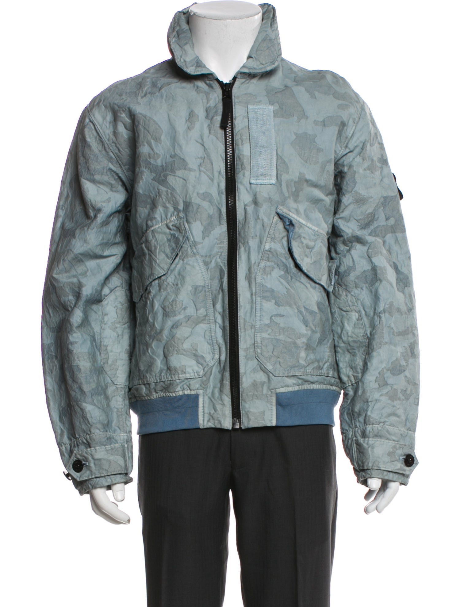 Stone Island Printed Denim Jacket