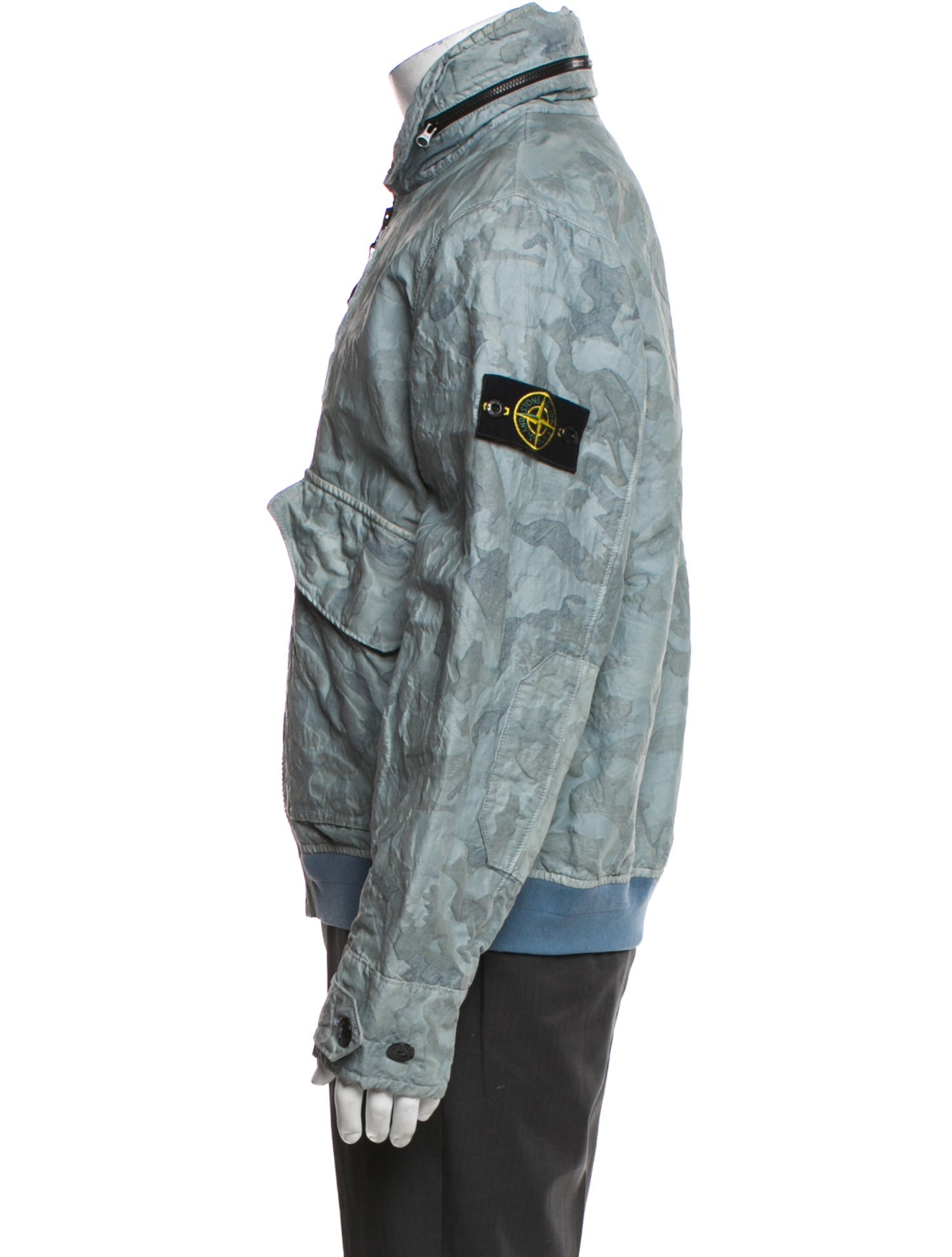 Stone Island Printed Denim Jacket