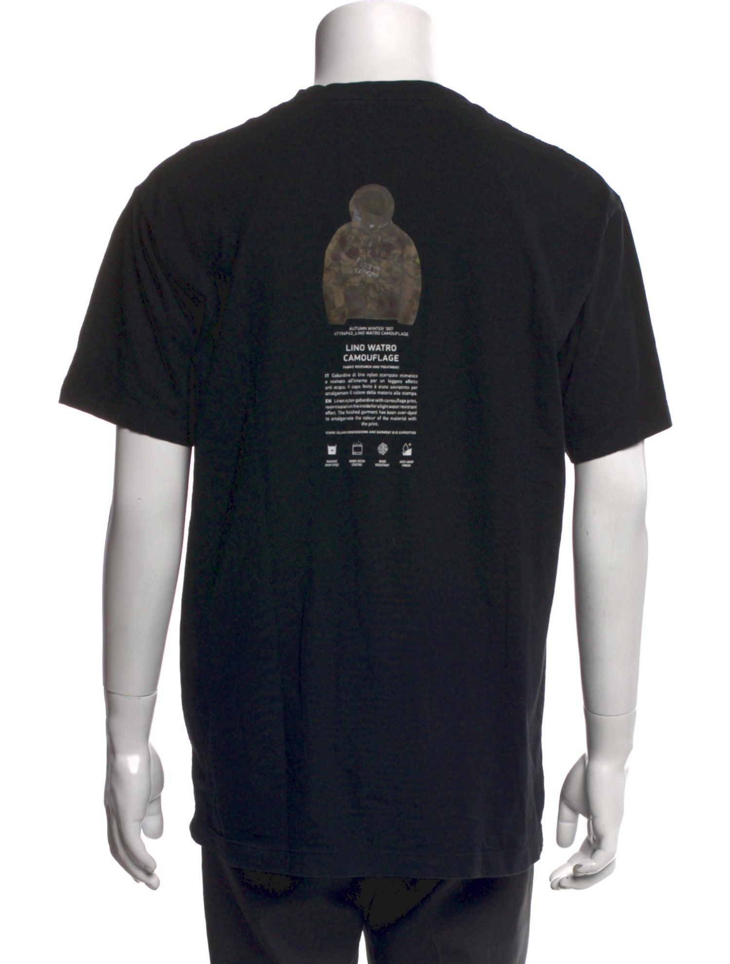 Stone Island Graphic Print Crew Neck T-Shirt