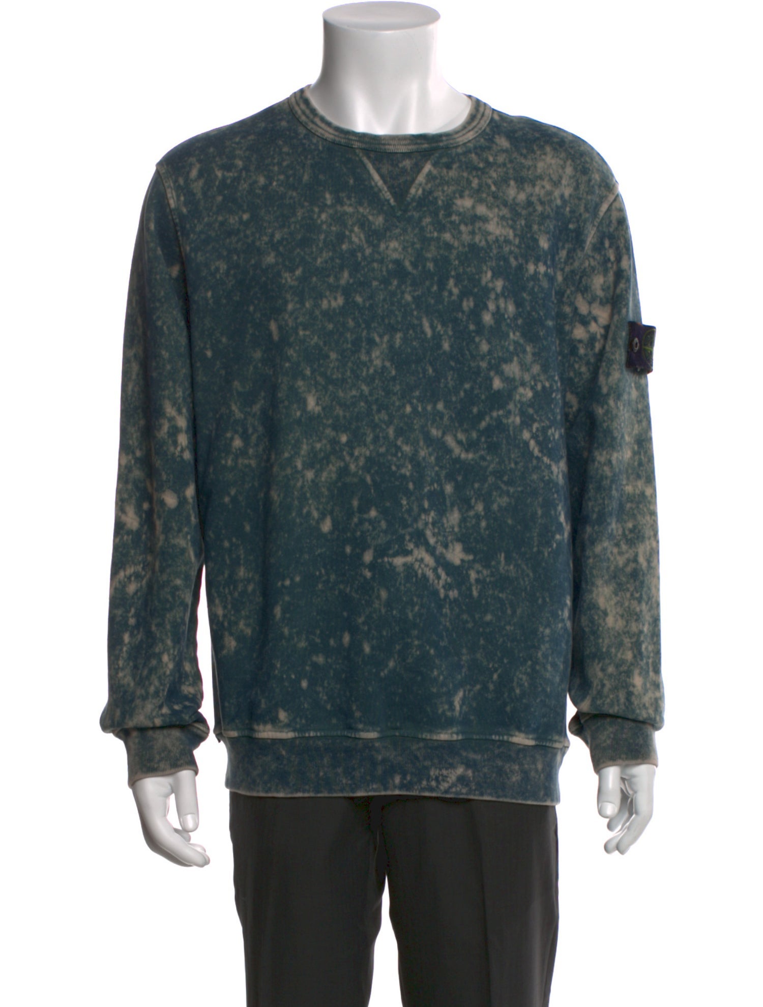 Stone Island Tie-Dye Print Crew Neck Pullover w/ Tags