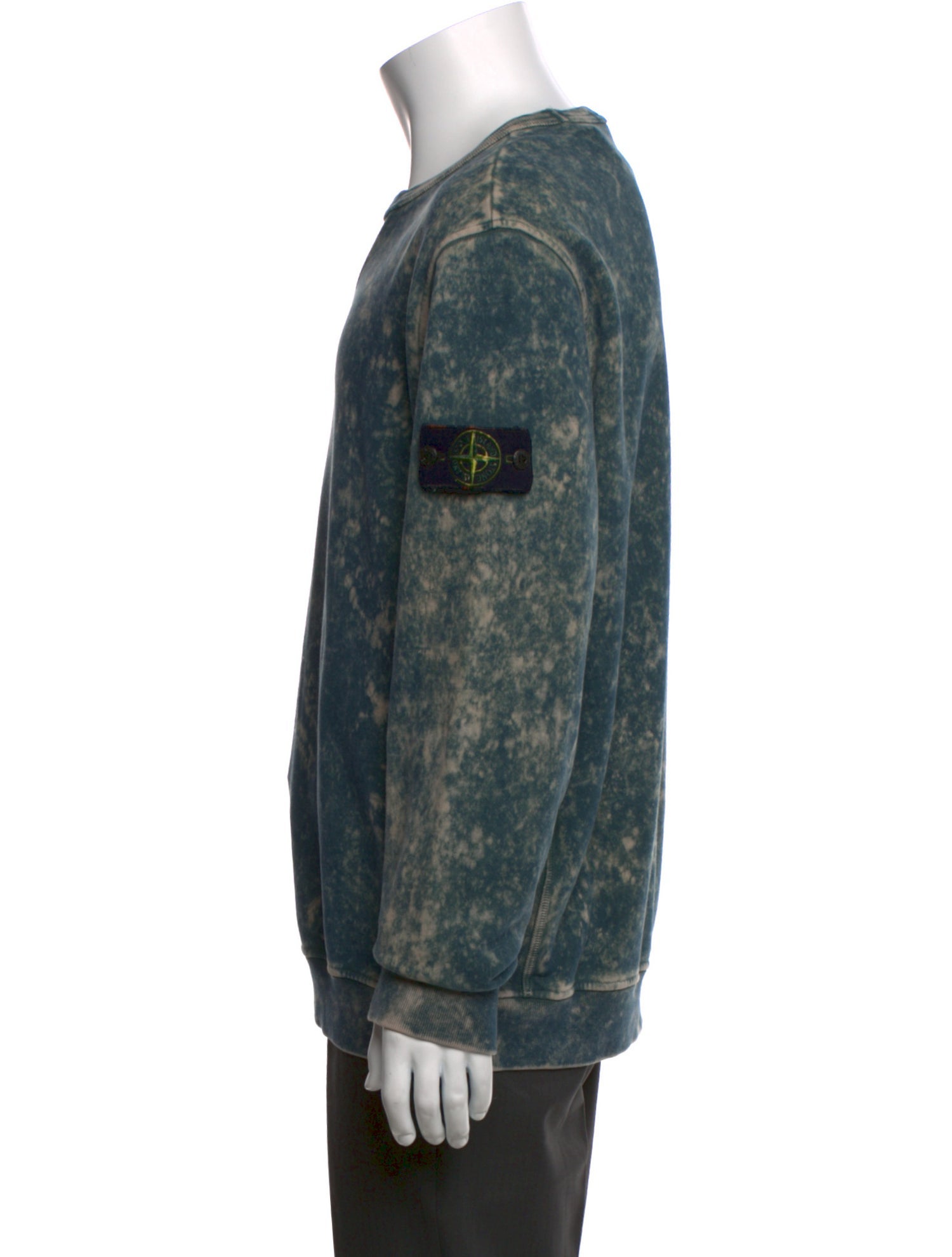 Stone Island Tie-Dye Print Crew Neck Pullover w/ Tags