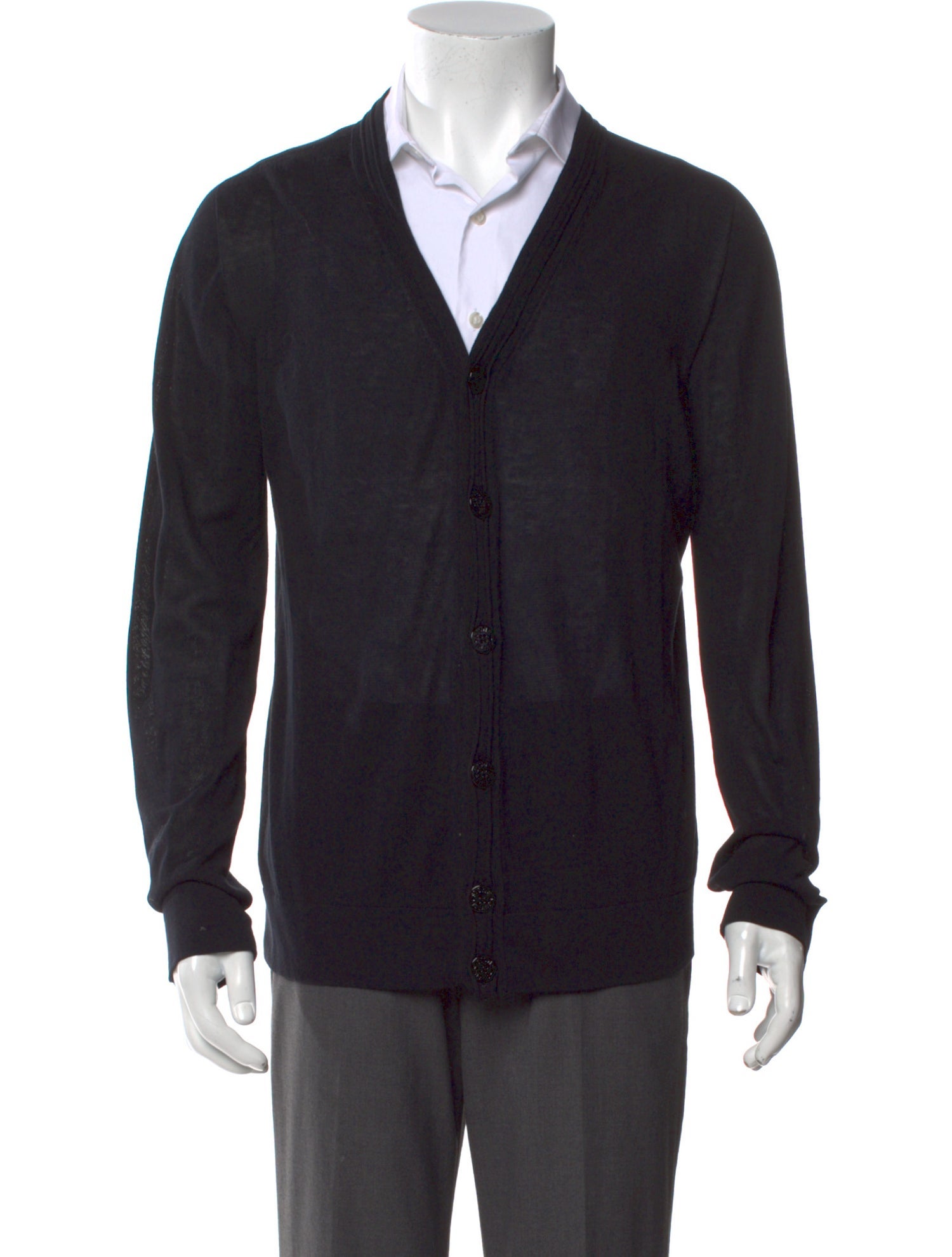 Stone Island V-Neck Long Sleeve Cardigan