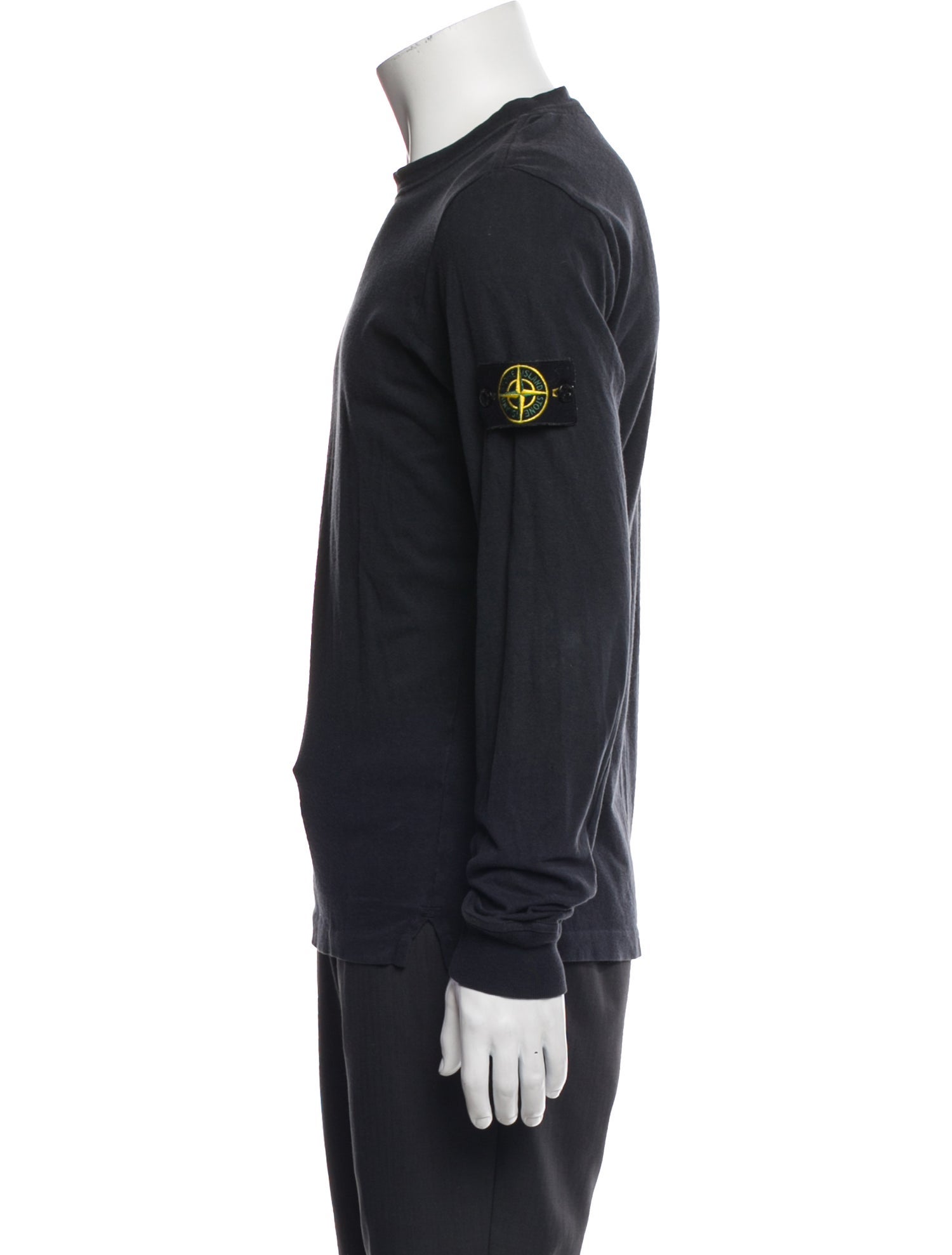 Stone Island Crew Neck Long Sleeve T-Shirt