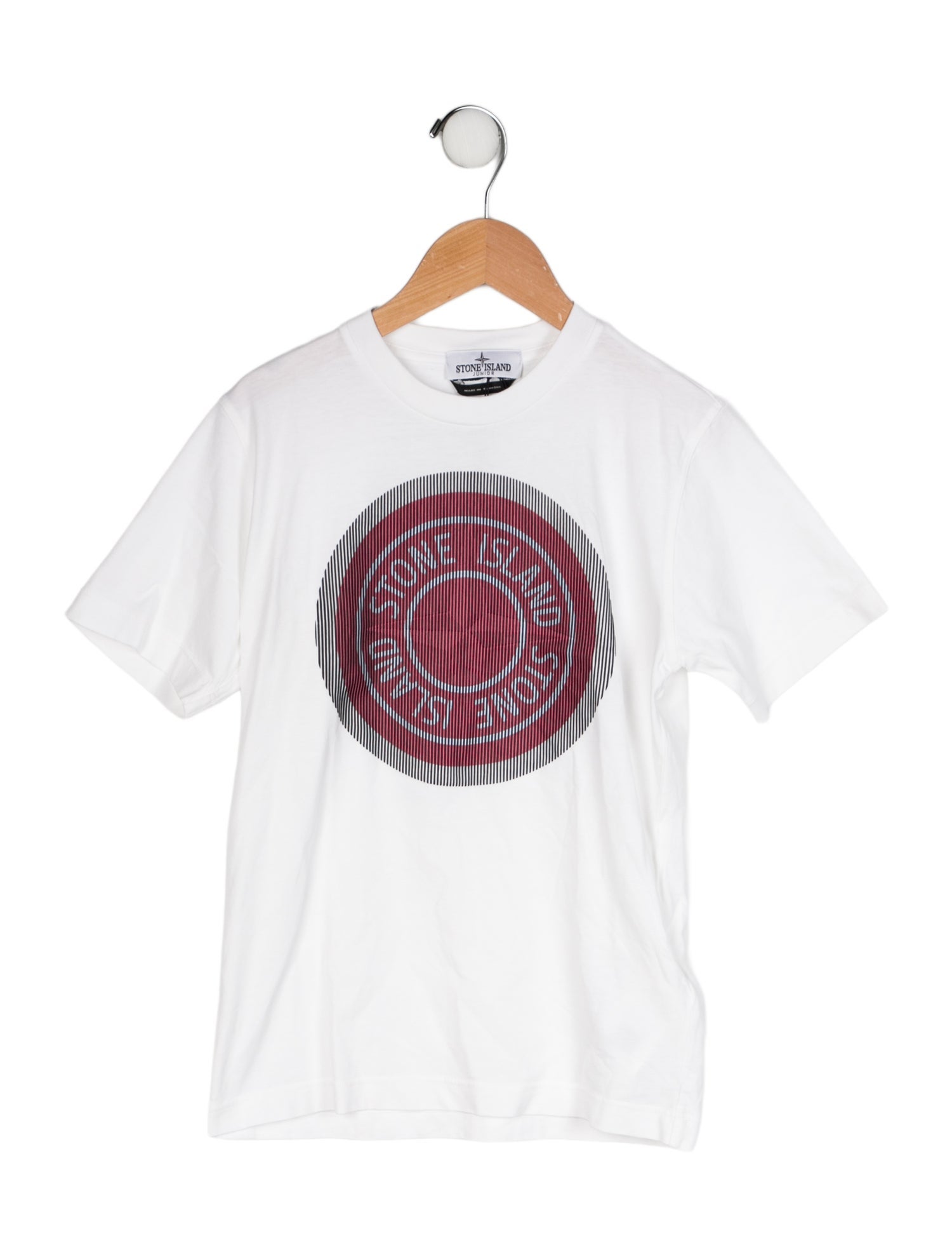 Stone Island Boys' Graphic Printed Short Sleeve T-Shirt