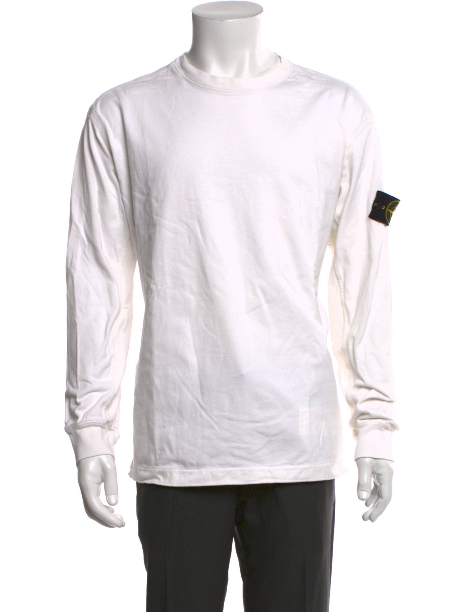 Stone Island Crew Neck Long Sleeve T-Shirt
