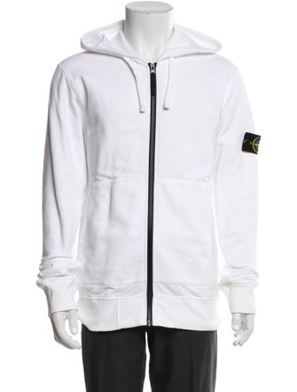 Stone Island V-Neck Long Sleeve Hoodie