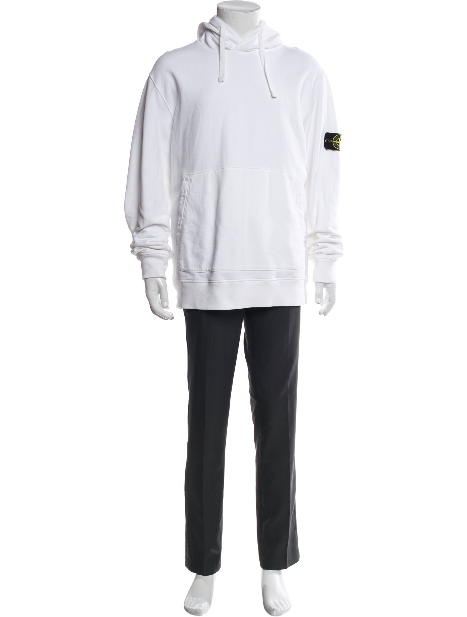 Stone Island Graphic Print Crew Neck Hoodie