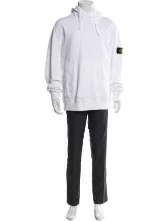 Stone Island Graphic Print Crew Neck Hoodie