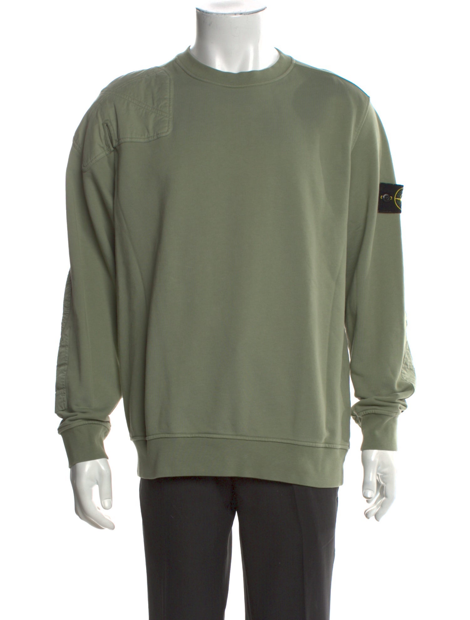 Stone Island Crew Neck Long Sleeve Sweatshirt