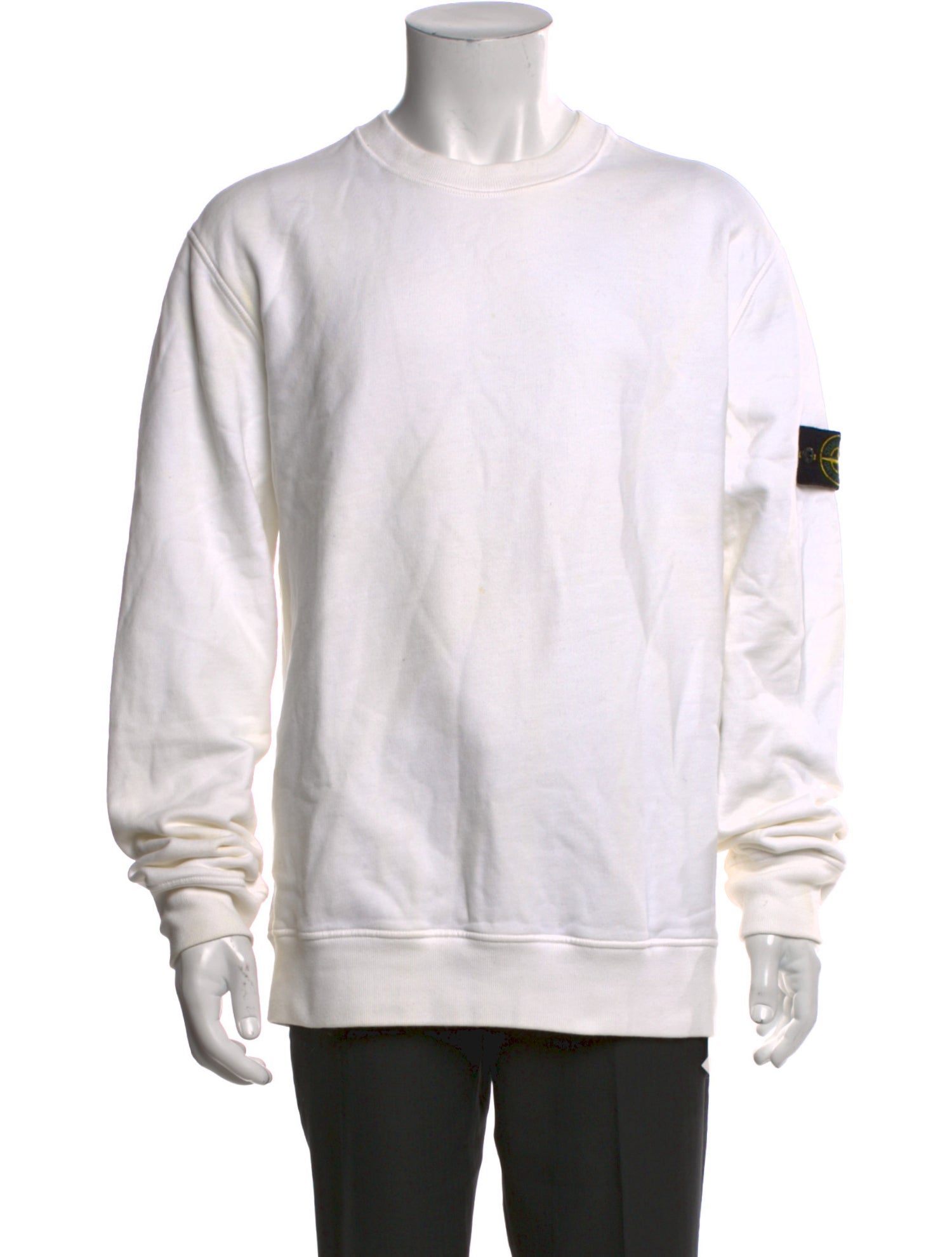 Stone Island Crew Neck Long Sleeve Sweatshirt