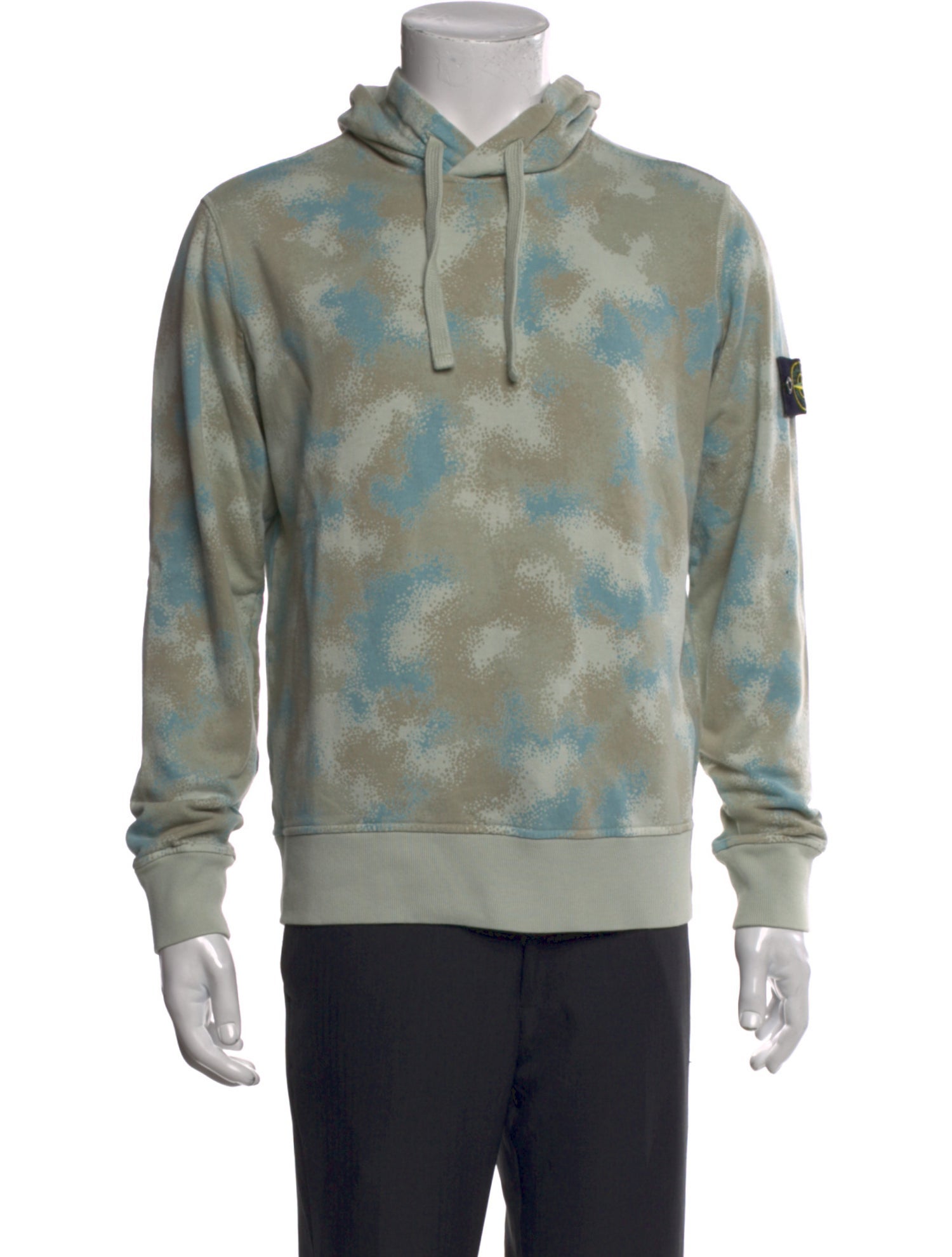 Stone Island Tie-Dye Print Crew Neck Hoodie