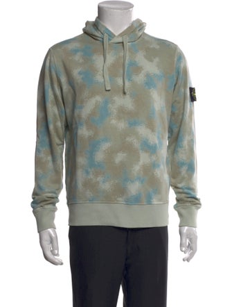 Stone Island Tie-Dye Print Crew Neck Hoodie