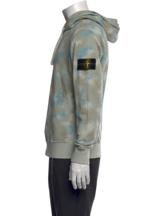 Stone Island Tie-Dye Print Crew Neck Hoodie