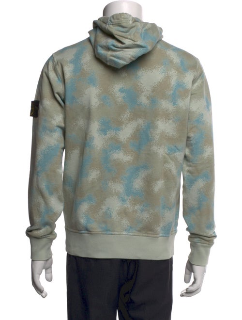 Stone Island Tie-Dye Print Crew Neck Hoodie
