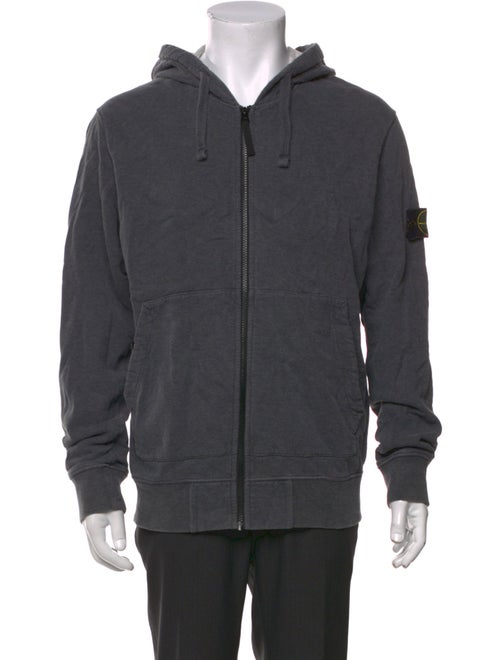 Stone Island V-Neck Long Sleeve Hoodie