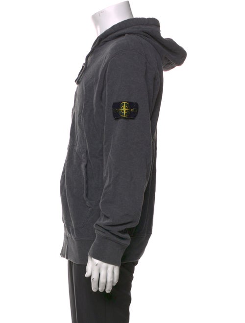 Stone Island V-Neck Long Sleeve Hoodie