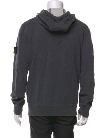 Stone Island V-Neck Long Sleeve Hoodie
