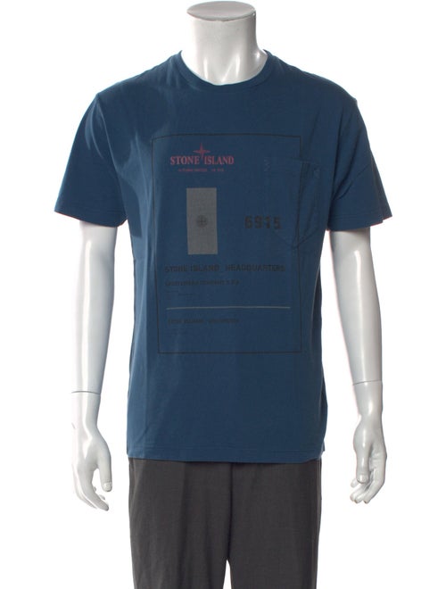 Stone Island Graphic Print Crew Neck T-Shirt