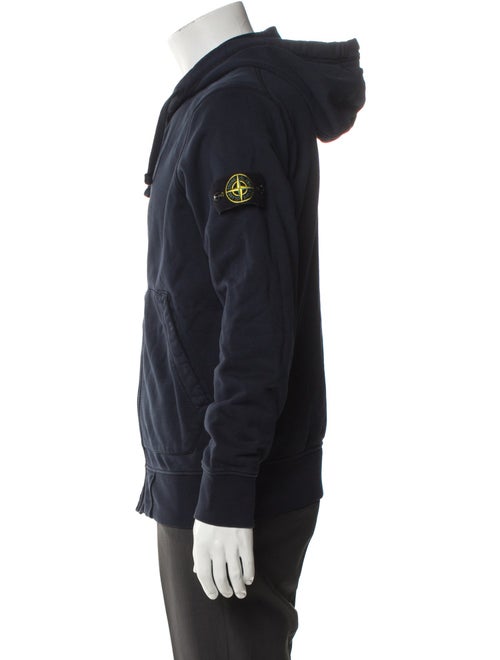 Stone Island V-Neck Long Sleeve Hoodie