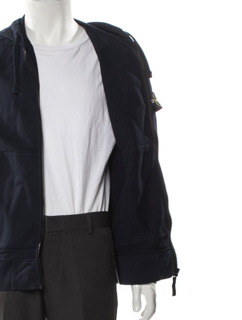 Stone Island V-Neck Long Sleeve Hoodie