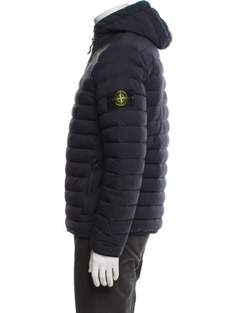 Stone Island Chambers Loom Woven Down Puffer Coat