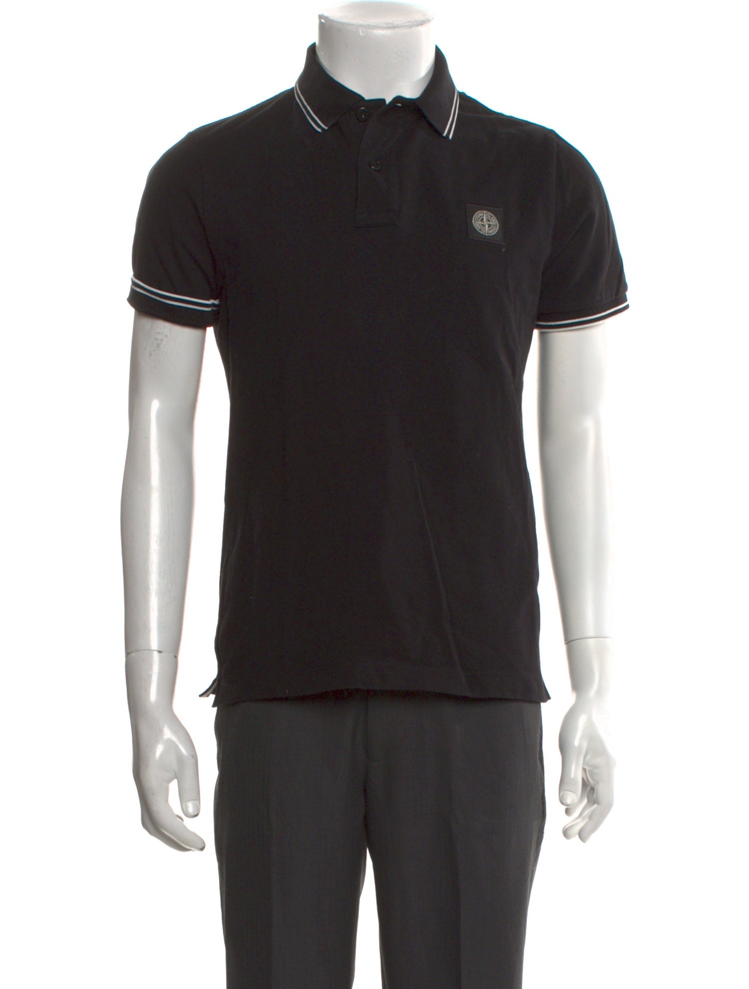Stone Island 2022 Contrast Trim Polo Shirt