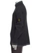 Stone Island Virgin Wool Mock Neck Polo Sweater