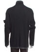 Stone Island Virgin Wool Mock Neck Polo Sweater