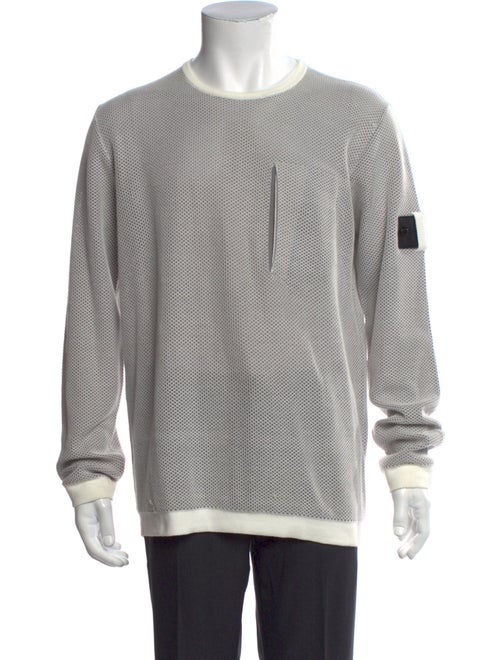 Stone Island Printed Crew Neck Henley