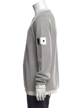 Stone Island Printed Crew Neck Henley