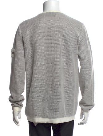 Stone Island Printed Crew Neck Henley